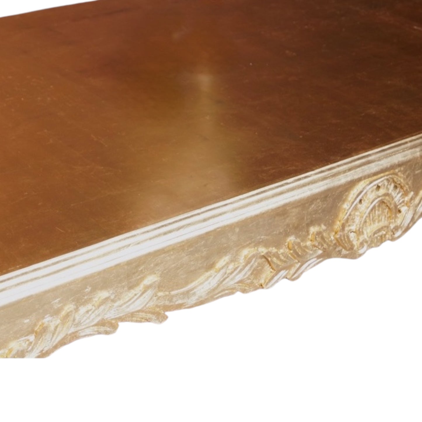 Barock Esstisch XXL – Massivholz, Vollständig Blattgold Vergoldet (200 cm)