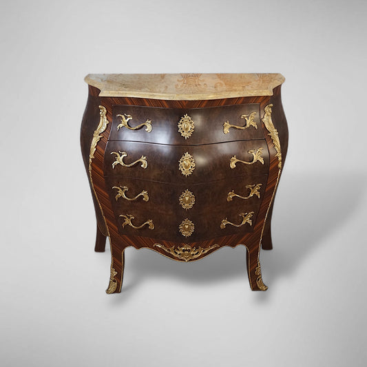 Exklusive Barock Kommode - Massivholz & Bronze-Details – Prunkvoll & Handgefertigt