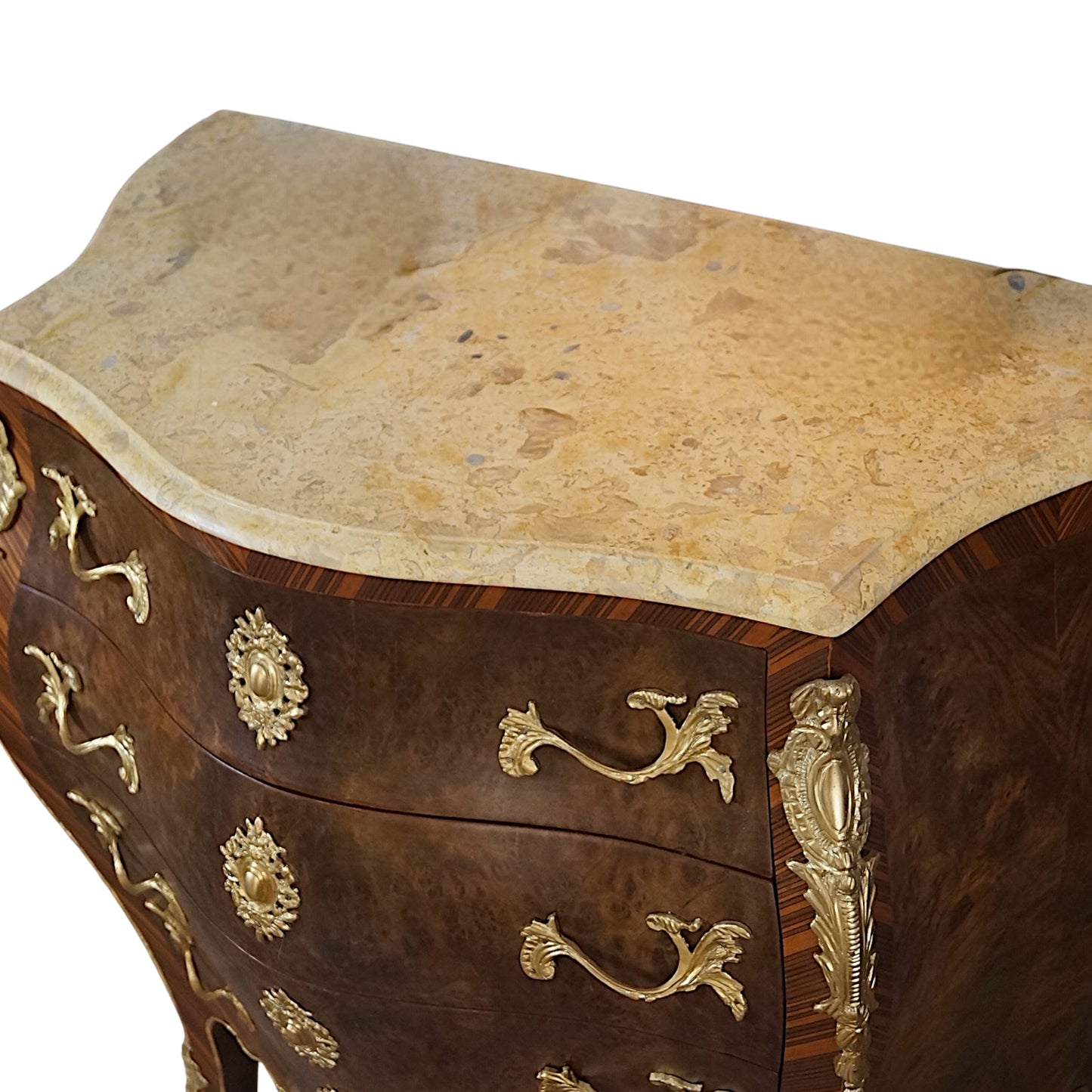Exklusive Barock Kommode - Massivholz & Bronze-Details – Prunkvoll & Handgefertigt